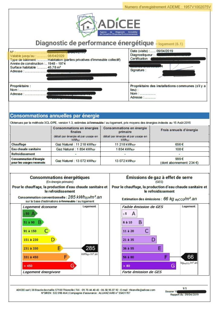 DPE 6.1 Logement postérieur à 1949